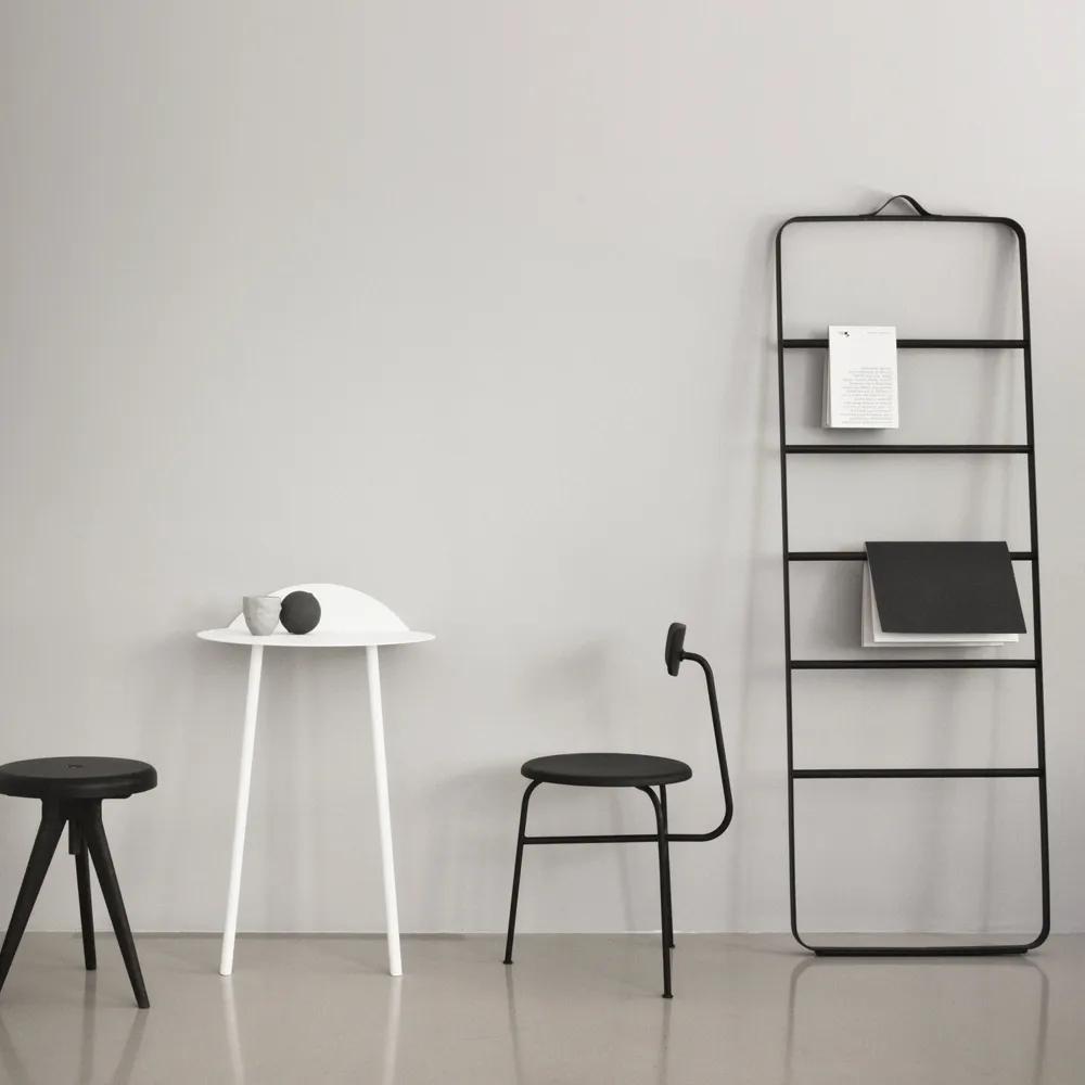 타올 타올 행거, Black, bars in dark ash, leather Audo Copenhagen | 오도 코펜하겐