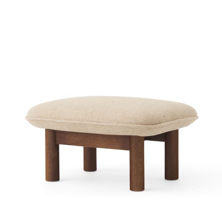 브라실리아 풋스툴 - Bouclé 02 beige-dark stained oak - Audo Copenhagen | 오도 코펜하겐