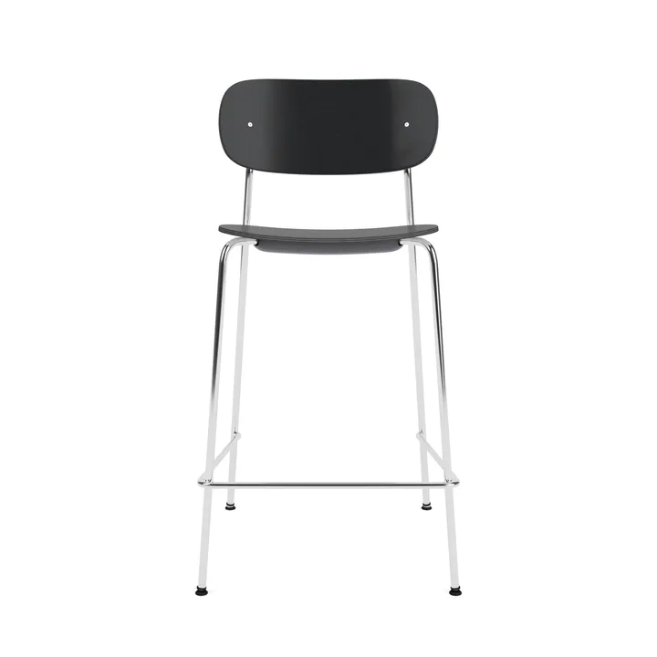 Co Bar Chair 바 스툴 - Black oak-chromed steel, 65 cm - Audo Copenhagen | 오도 코펜하겐
