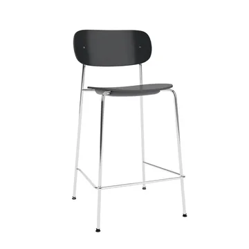 Co Bar Chair 바 스툴 - Black oak-chromed steel, 65 cm - Audo Copenhagen | 오도 코펜하겐
