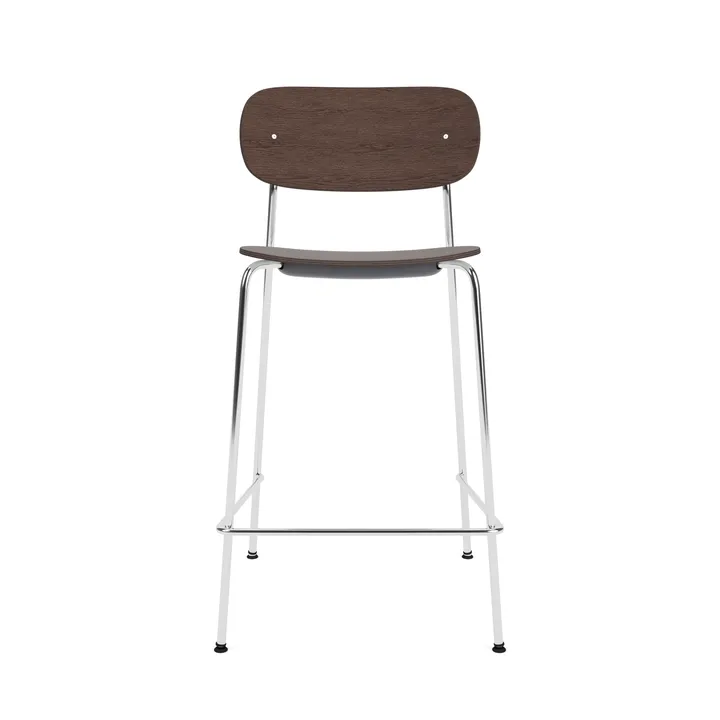 Co Bar Chair 바 스툴 - Dark stained oak-chromed steel, 65 cm - Audo Copenhagen | 오도 코펜하겐