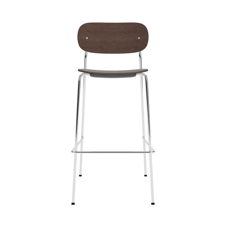 Co Bar Chair 바 스툴 - Dark stained oak-chromed steel, 75 cm - Audo Copenhagen | 오도 코펜하겐
