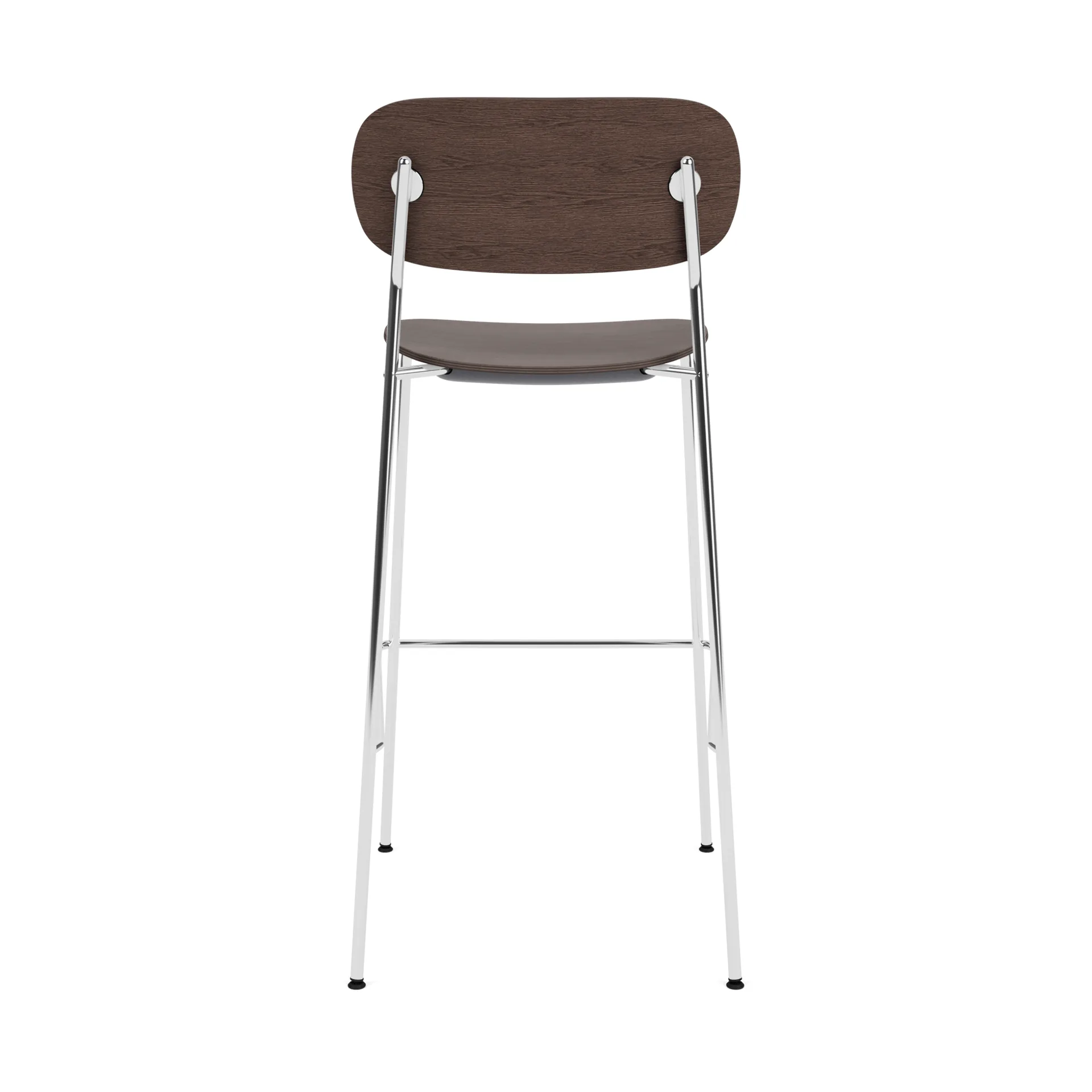 Co Bar Chair 바 스툴, Dark stained oak-chromed steel, 75 cm Audo Copenhagen | 오도 코펜하겐