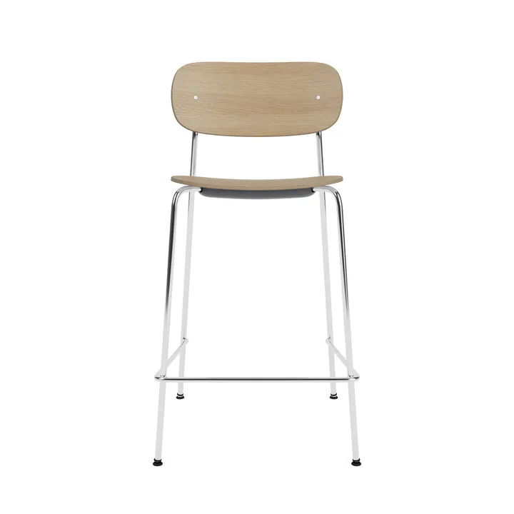 Co Bar Chair 바 스툴 - Oak-chromed steel, 65 cm - Audo Copenhagen | 오도 코펜하겐