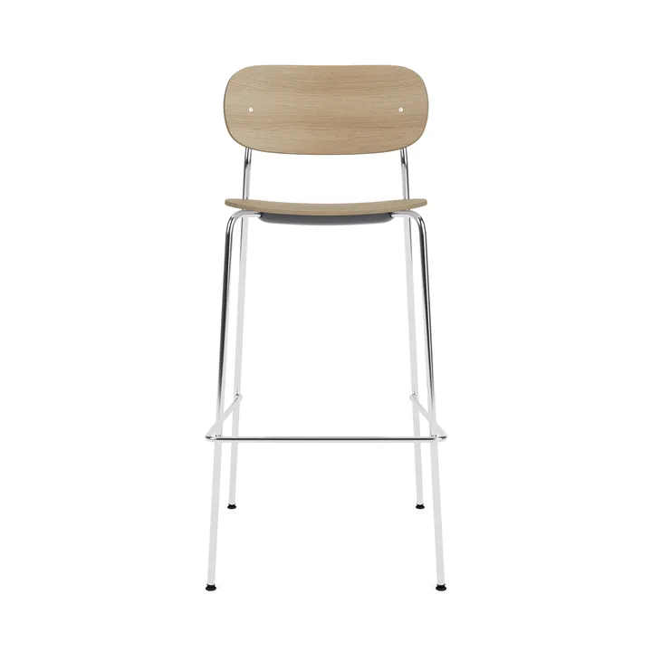 Co Bar Chair 바 스툴 - Oak-chromed steel, 75 cm - Audo Copenhagen | 오도 코펜하겐
