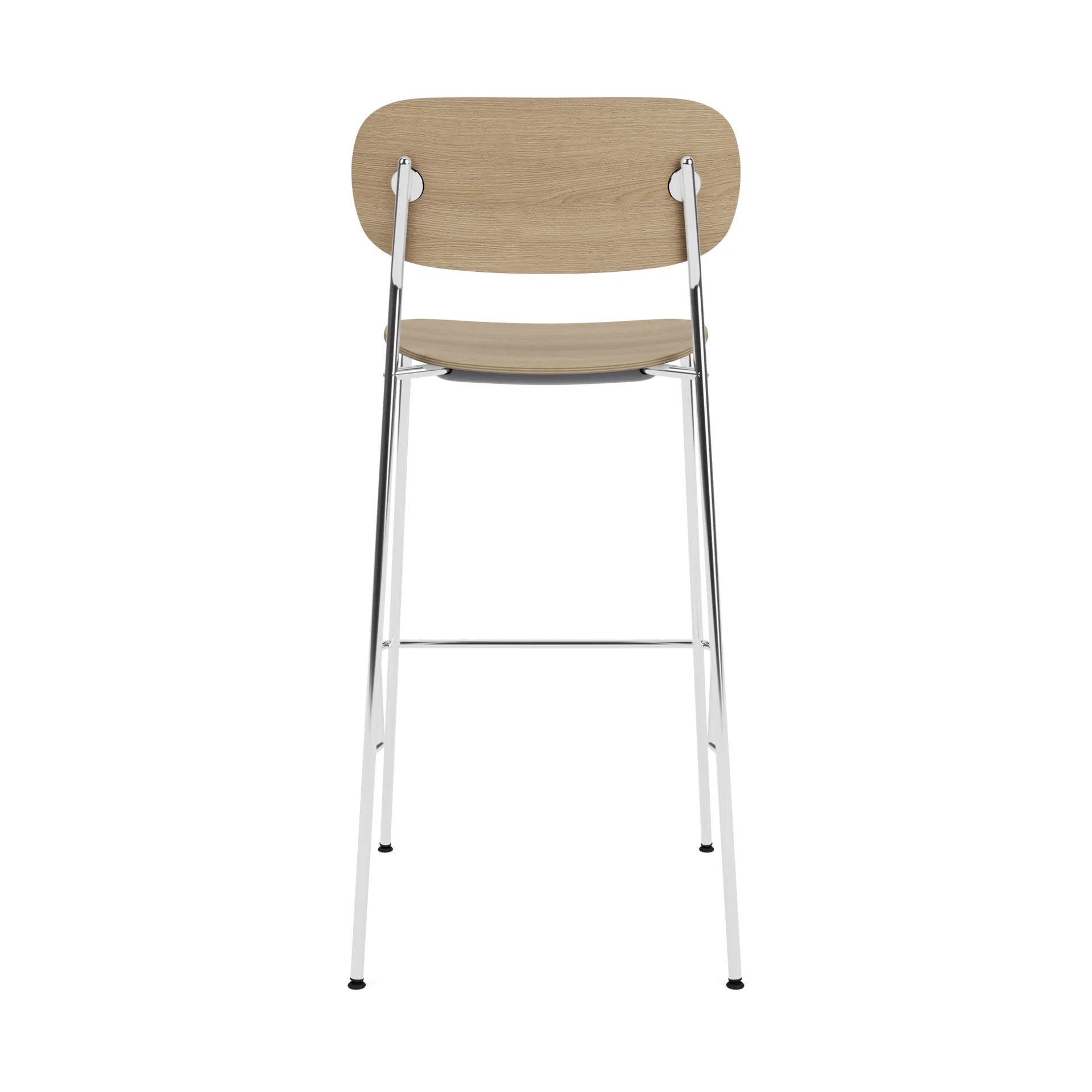 Co Bar Chair 바 스툴, Oak-chromed steel, 75 cm Audo Copenhagen | 오도 코펜하겐