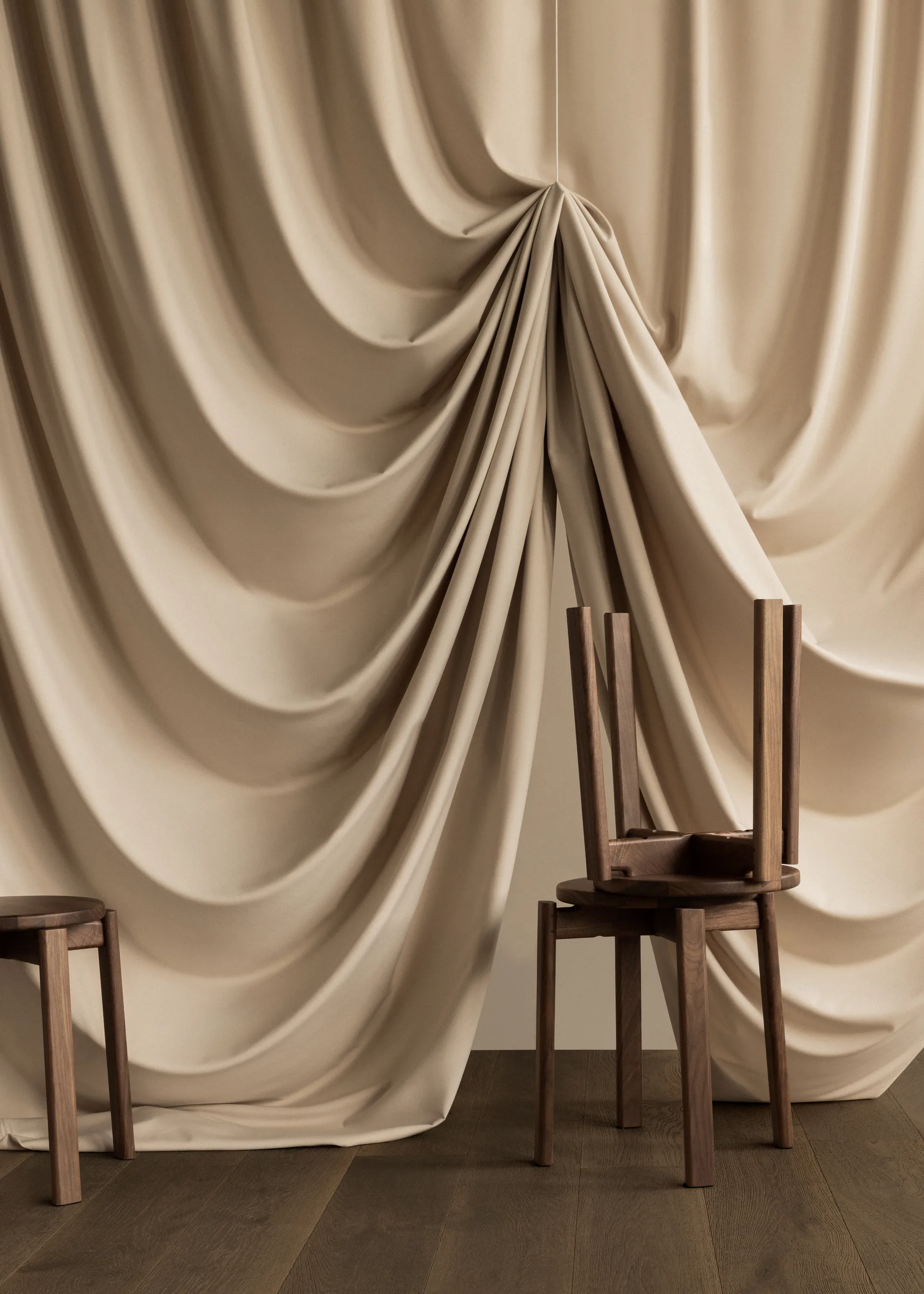 패시지 스툴, Dark stained oak Audo Copenhagen | 오도 코펜하겐