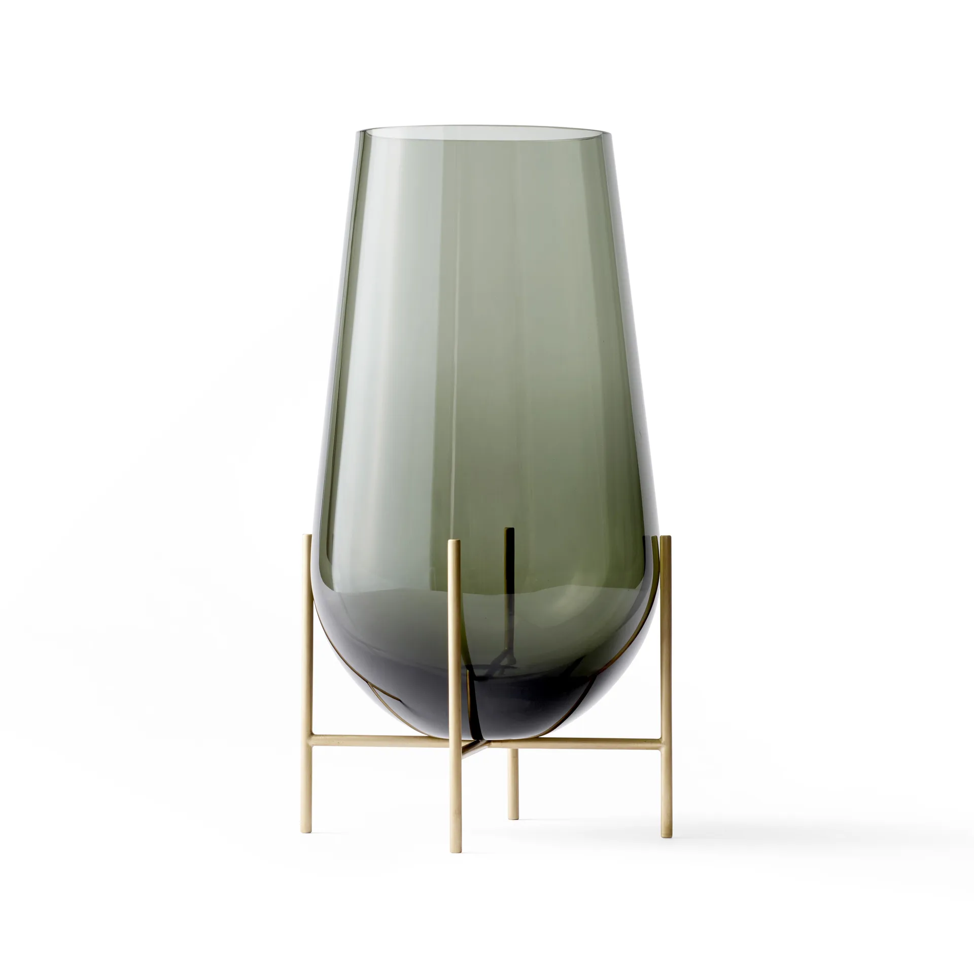 Échasse 미듐 화병, smoke-coloured glass Audo Copenhagen | 오도 코펜하겐