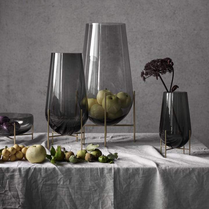 Échasse 미듐 화병, smoke-coloured glass Audo Copenhagen | 오도 코펜하겐