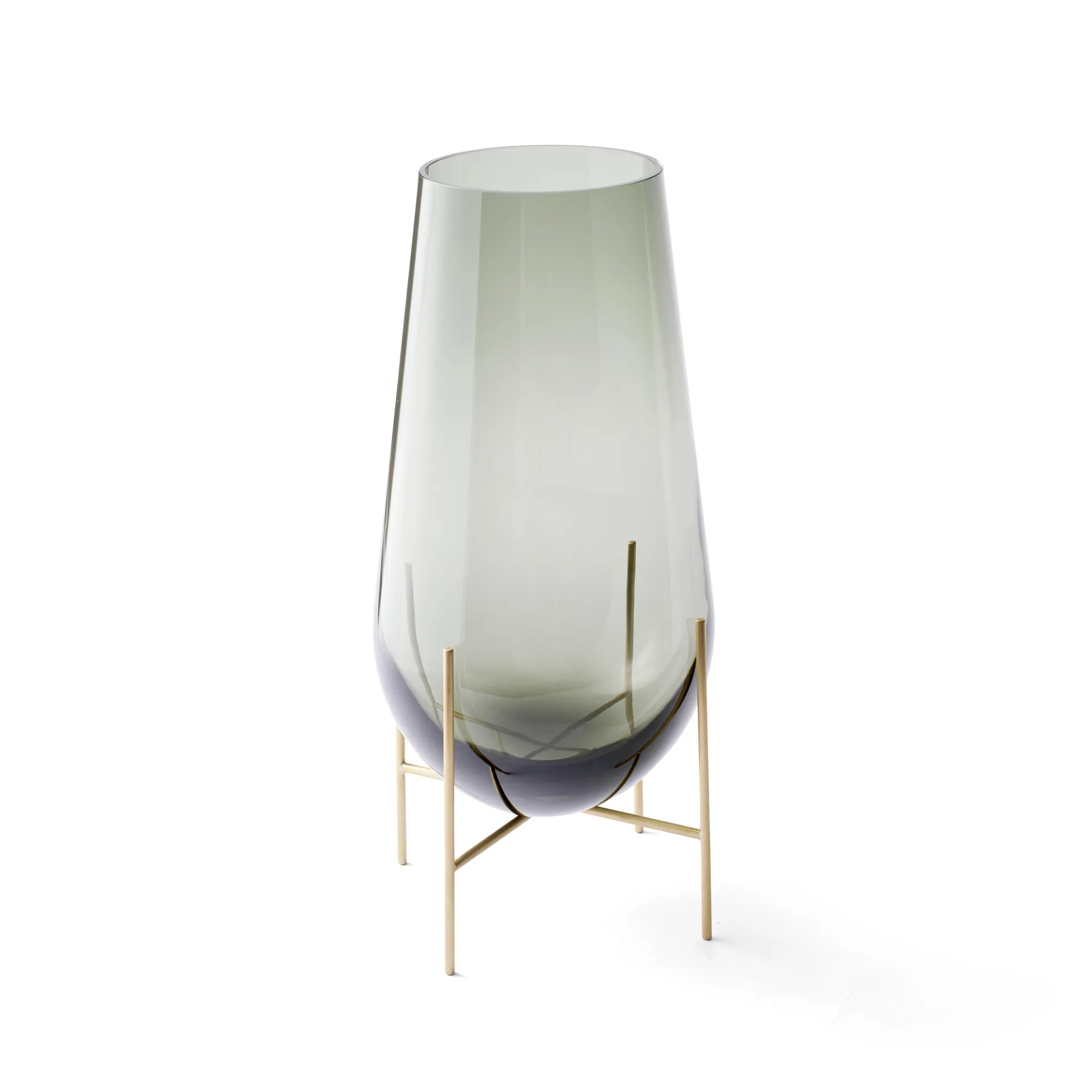 Échasse 스몰 화병, smoke-coloured glass Audo Copenhagen | 오도 코펜하겐
