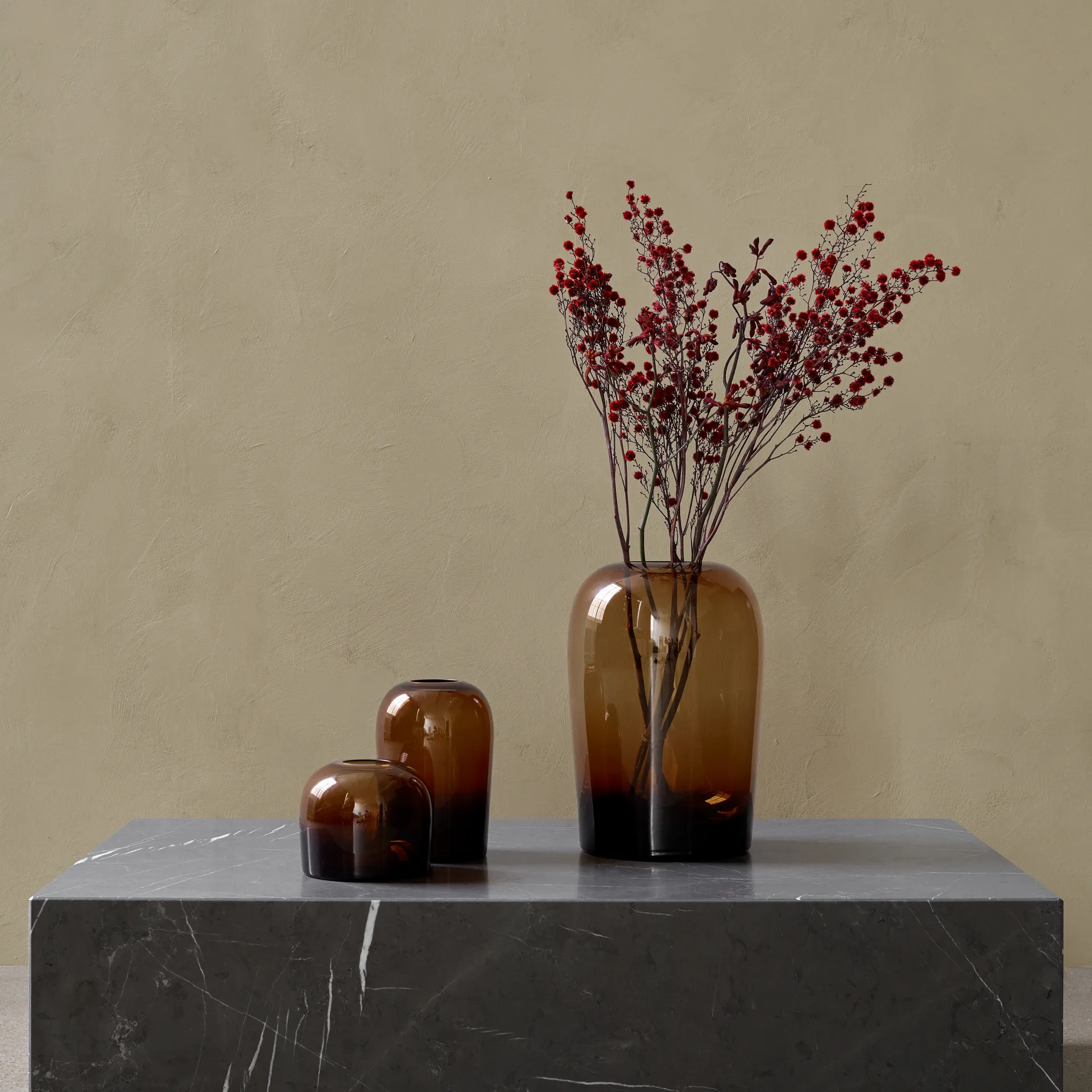 트롤 화병 M 12 cm, amber Audo Copenhagen | 오도 코펜하겐