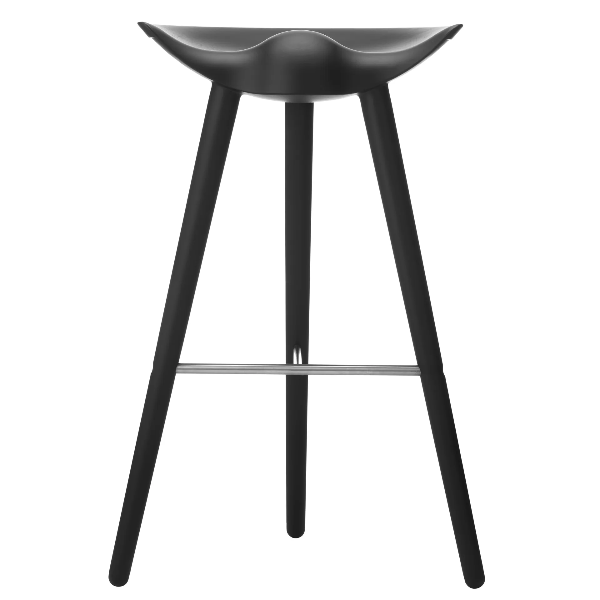 ML42 바 스툴 77 cm, Black stained beech-steel Audo Copenhagen | 오도 코펜하겐
