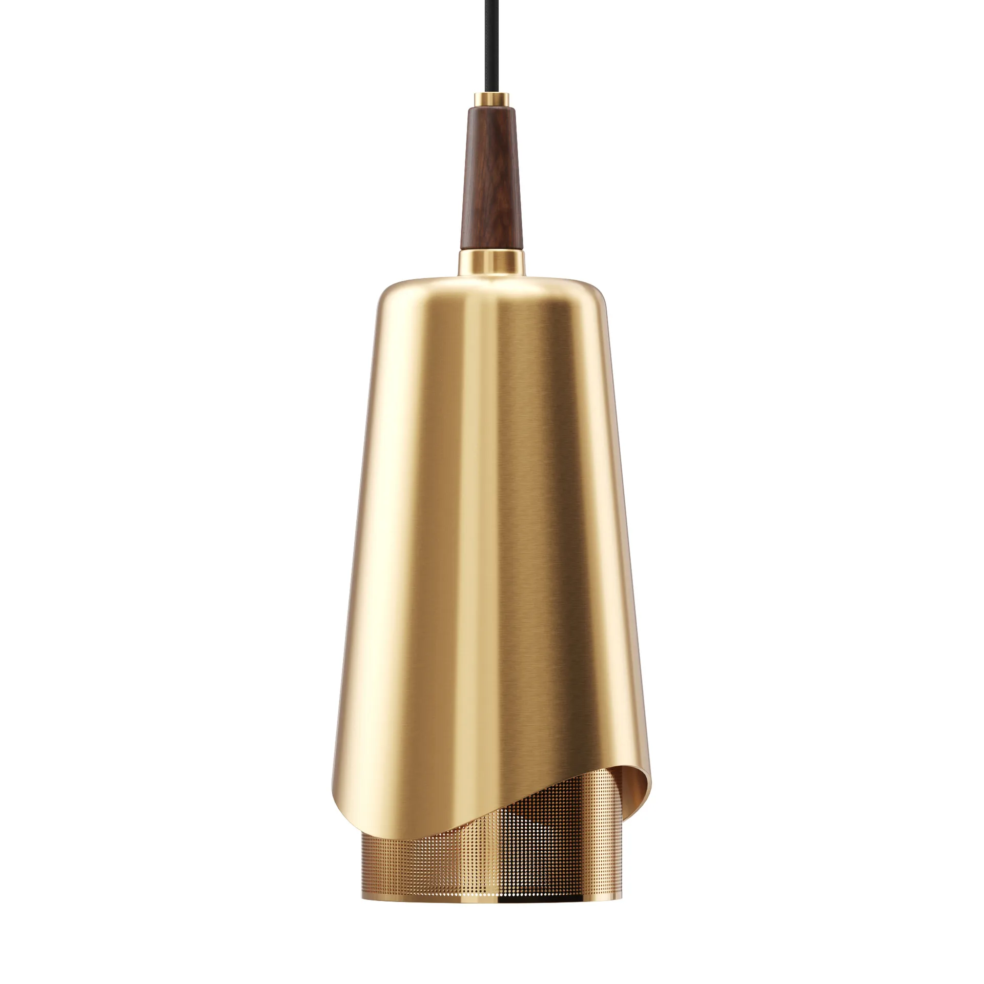 우마노프 펜던트 조명, polished brass-walnut Audo Copenhagen | 오도 코펜하겐