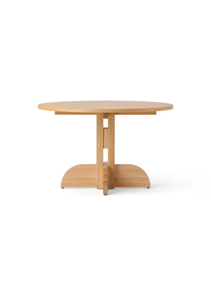 Puffin 다이닝 테이블 오크 베니어 내추럴 - Natural oak veneer, Ø120 cm - Audo Copenhagen | 오도 코펜하겐