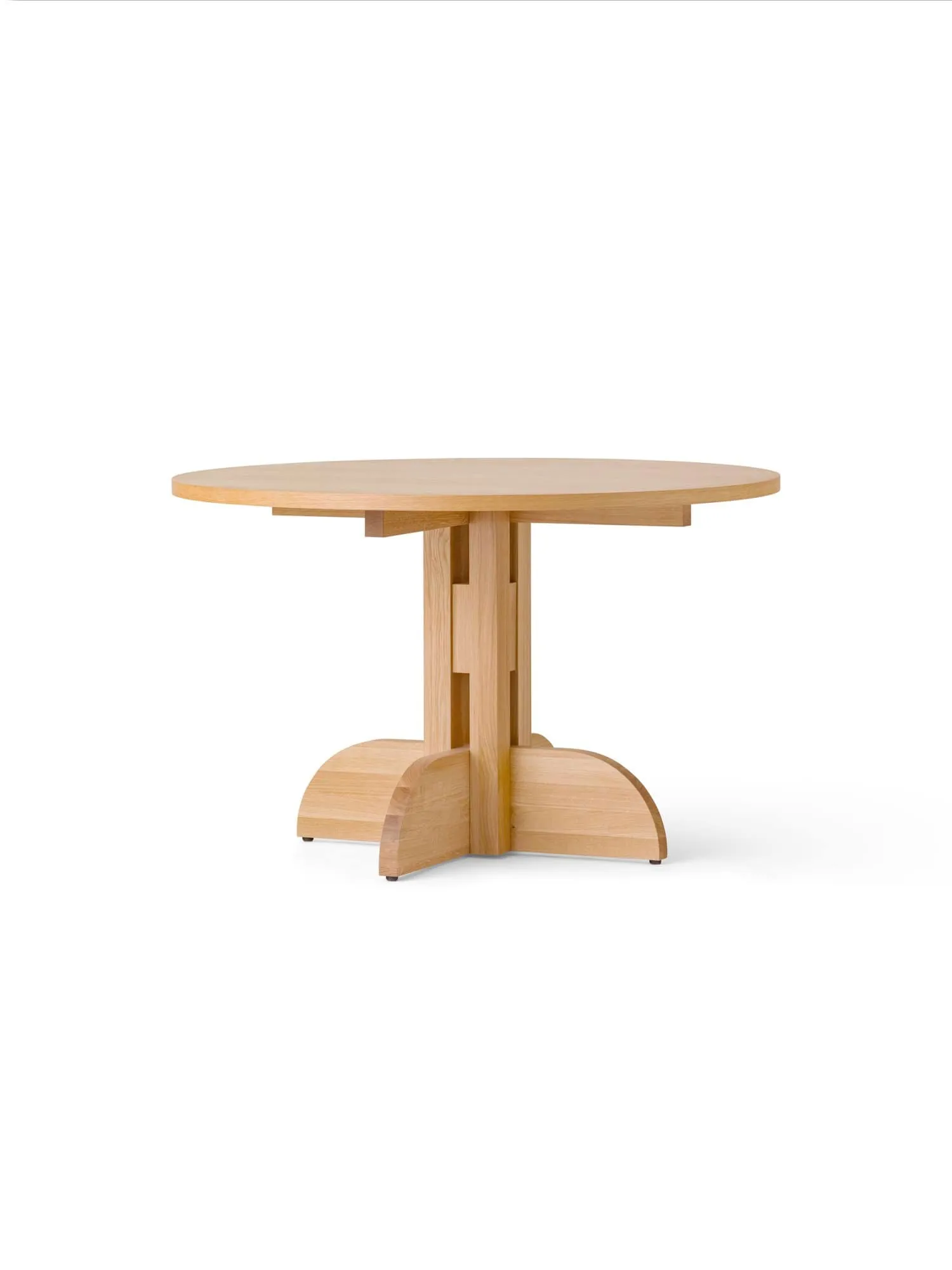Puffin 다이닝 테이블 오크 베니어 내추럴, Natural oak veneer, Ø120 cm Audo Copenhagen | 오도 코펜하겐