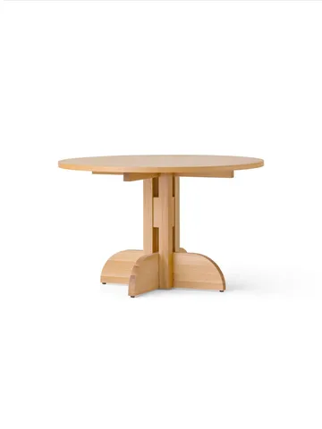 Puffin 다이닝 테이블 오크 베니어 내추럴 - Natural oak veneer, Ø120 cm - Audo Copenhagen | 오도 코펜하겐