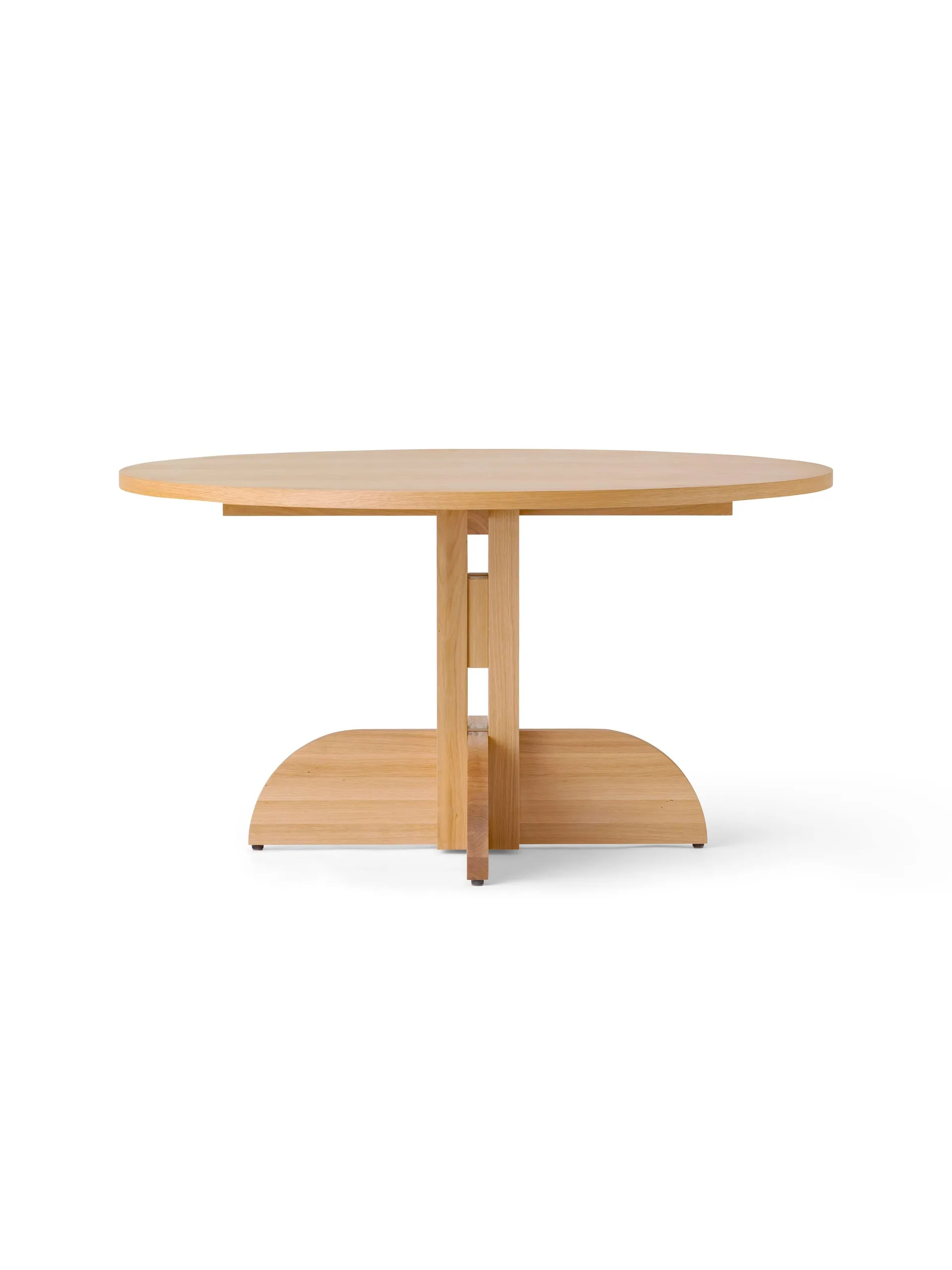 Puffin 다이닝 테이블 오크 베니어 내추럴, Natural oak veneer, Ø140 cm Audo Copenhagen | 오도 코펜하겐