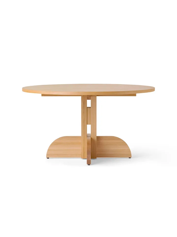 Puffin 다이닝 테이블 오크 베니어 내추럴 - Natural oak veneer, Ø140 cm - Audo Copenhagen | 오도 코펜하겐