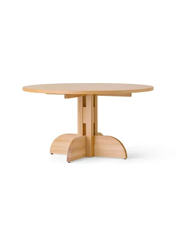 Puffin 다이닝 테이블 오크 베니어 내추럴 - Natural oak veneer, Ø140 cm - Audo Copenhagen | 오도 코펜하겐