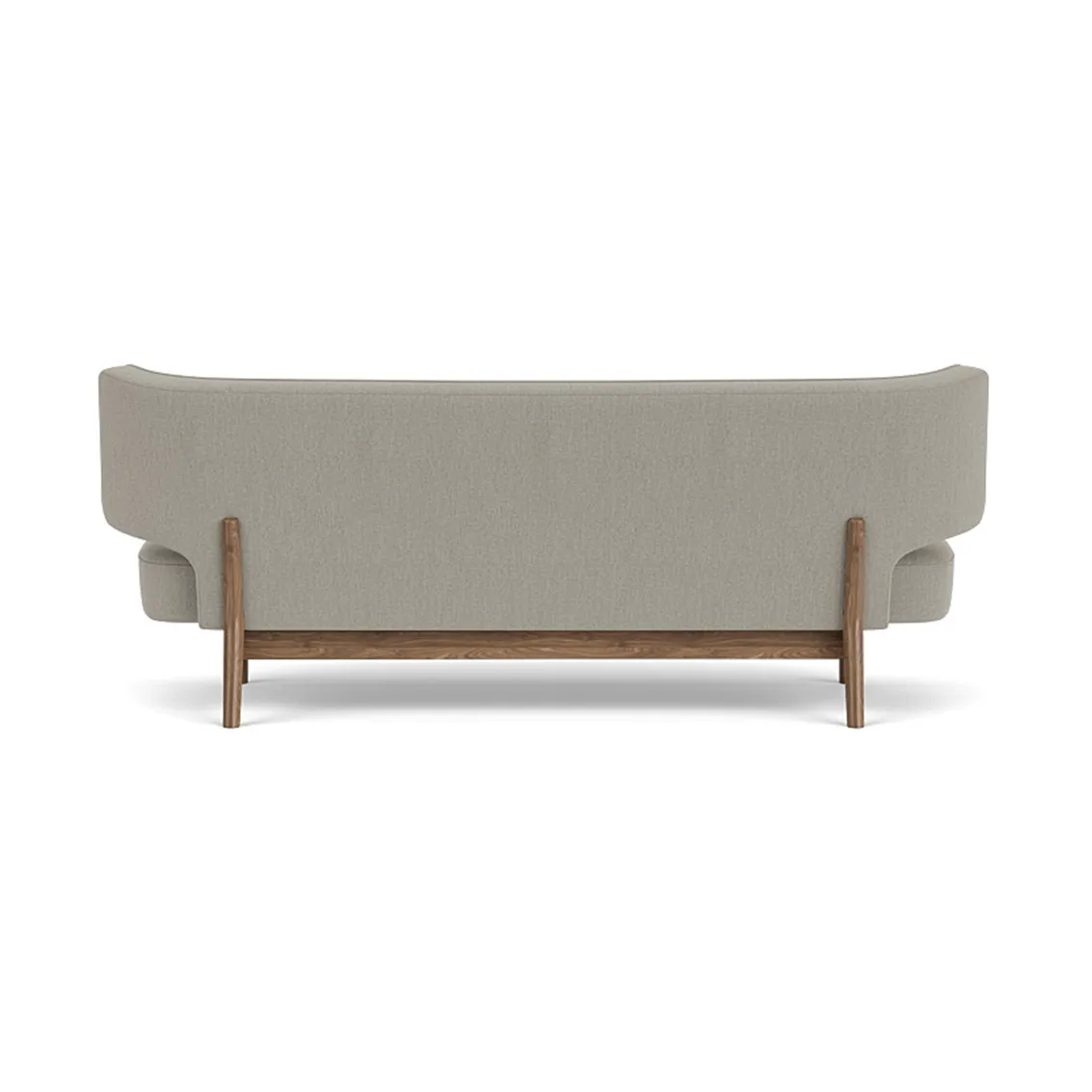 Radiohus 소파 풀 업홀스터드 RE-WOOL PC1T Global HR BUTTONS Vegetal 4-Legs Base, Re-wool 218-walnut, leather buttons, 2-seater Audo Copenhagen | 오도 코펜하겐