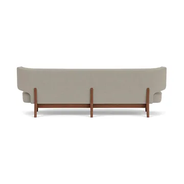 Radiohus 소파 풀 업홀스터드 RE-WOOL PC1T Global HR BUTTONS Vegetal 4-Legs Base - Re-wool 218-walnut, leather buttons, 3-seater - Audo Copenhagen | 오도 코펜하겐