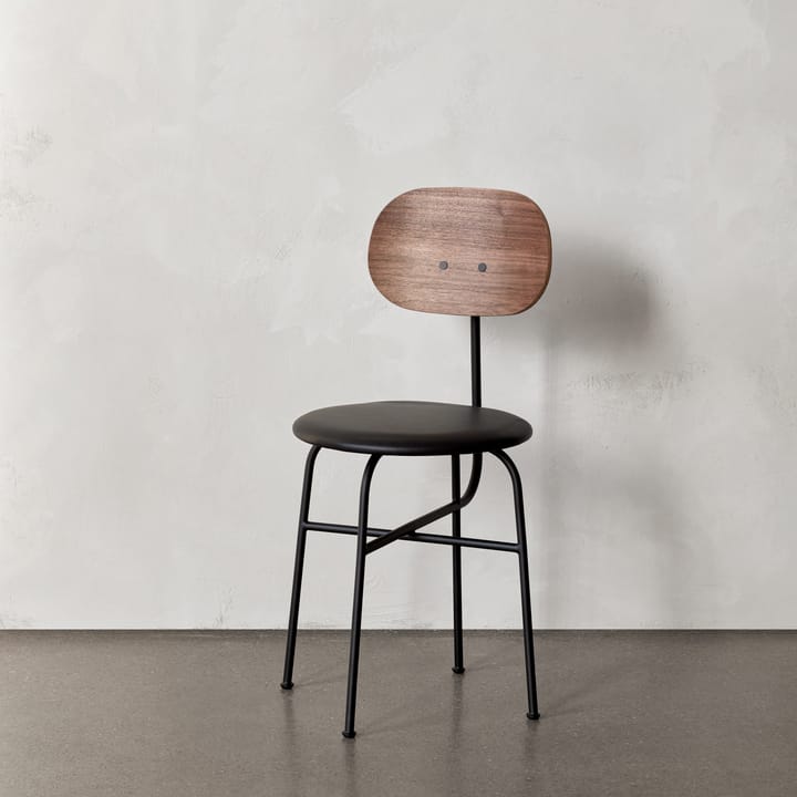 애프터룸 의자 블랙 레그 패브릭 시트 - walnut-20296 pitch black - Audo Copenhagen | 오도 코펜하겐