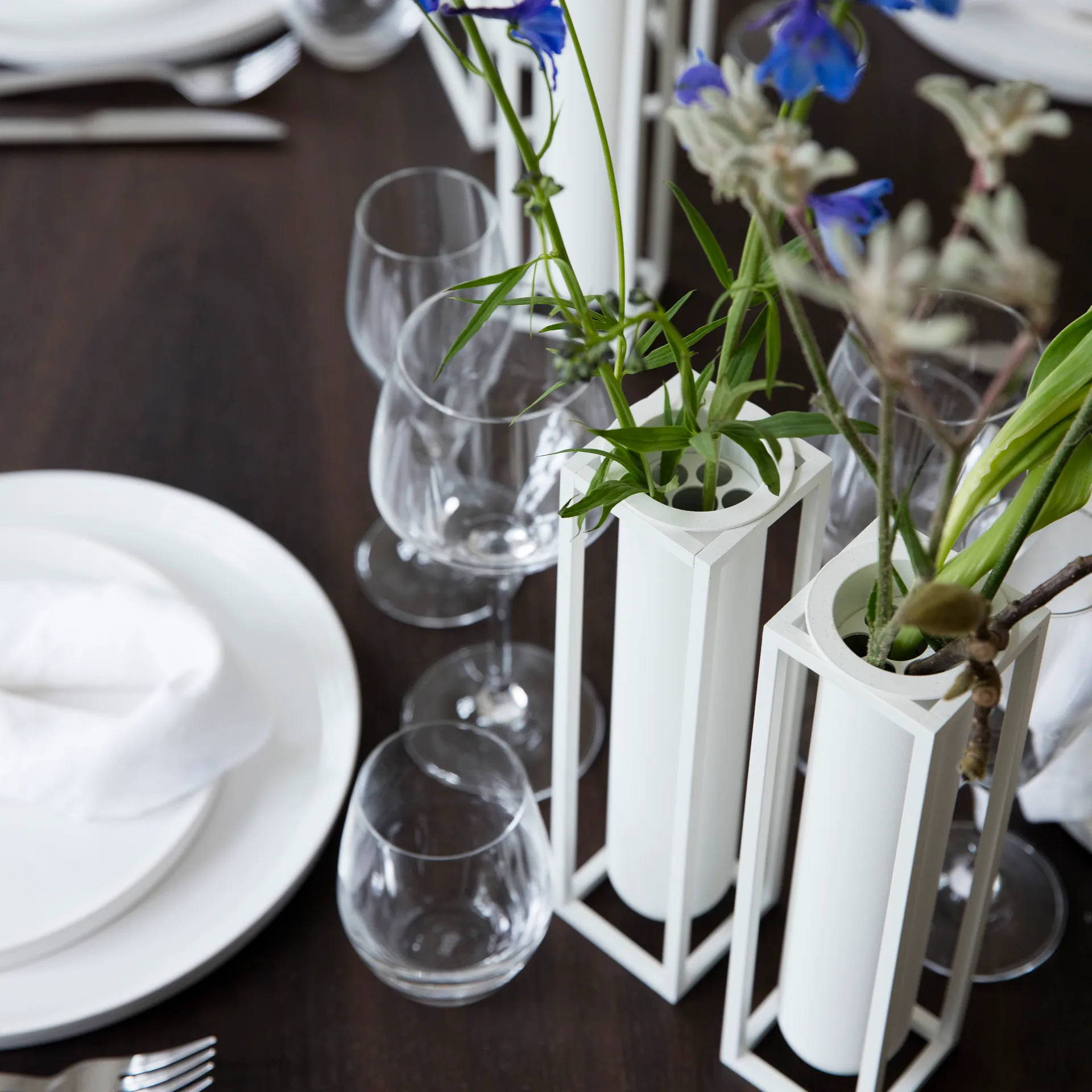 큐브스 화병, 플로라, white Audo Copenhagen | 오도 코펜하겐