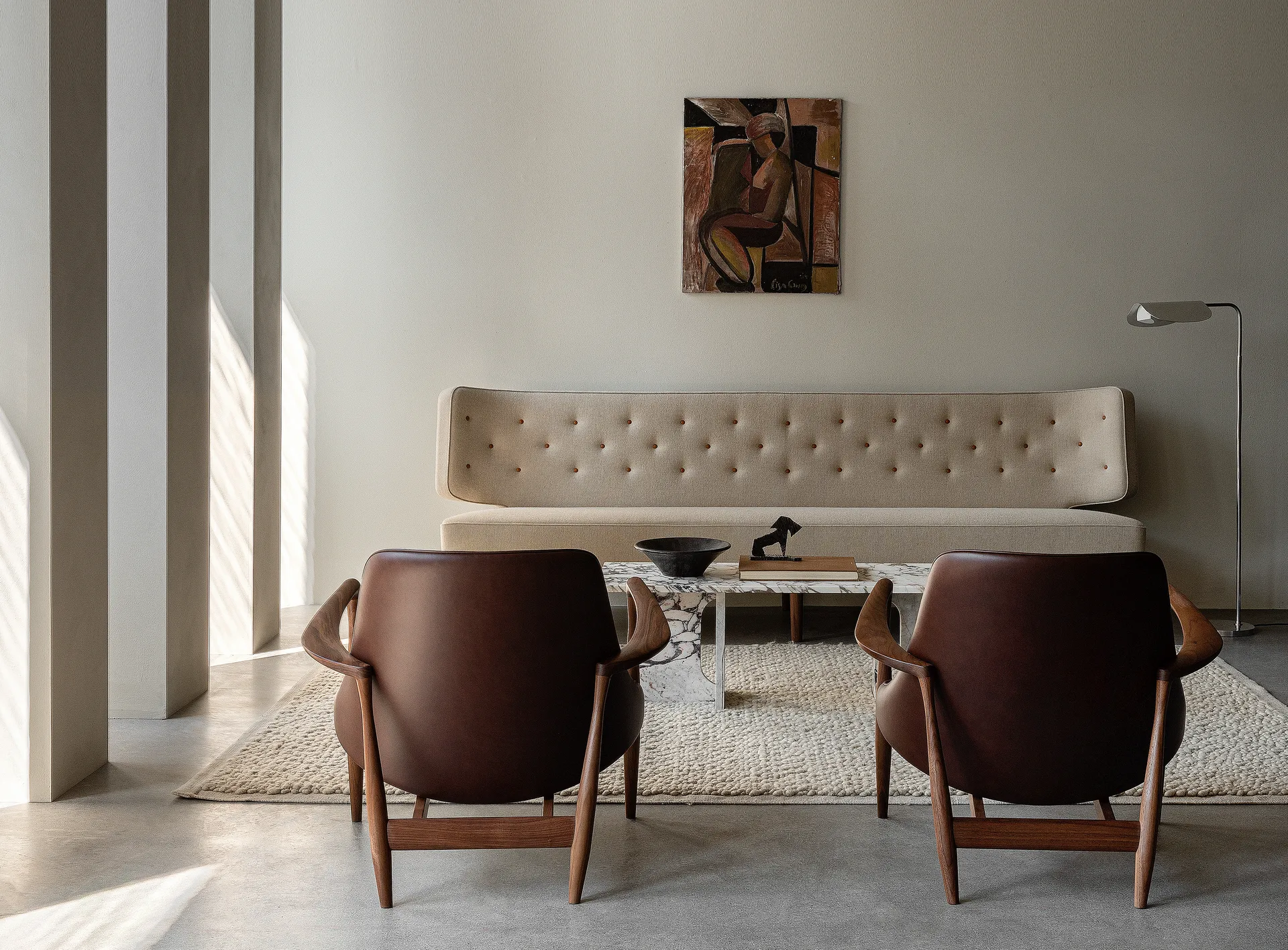 Wing 플로어 조명, Aluminium, 84 cm Audo Copenhagen | 오도 코펜하겐