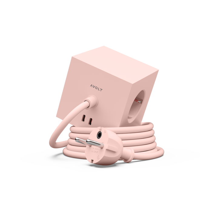 스퀘어 1 파워 스트립 USB-C 30W 3 m - New Pink - Avolt | 아볼트
