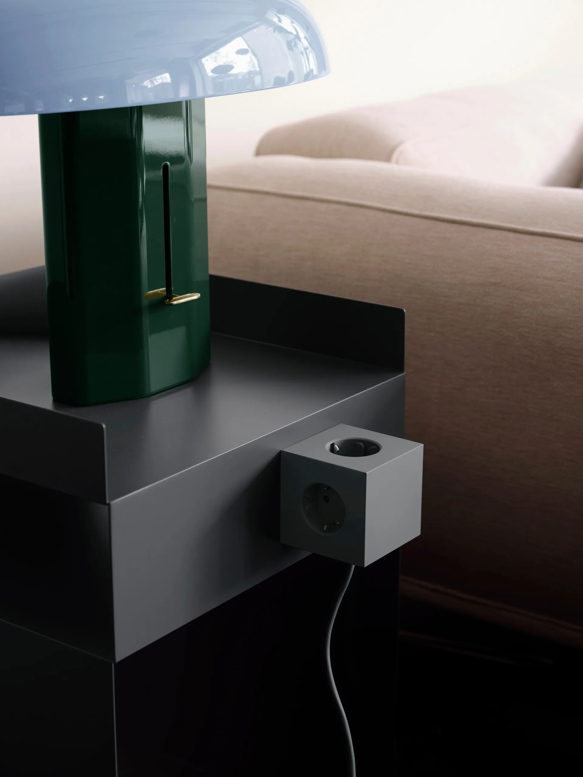 스퀘어 1 파워 스트립 USB-C 30W 3 m, Oak Green Avolt | 아볼트
