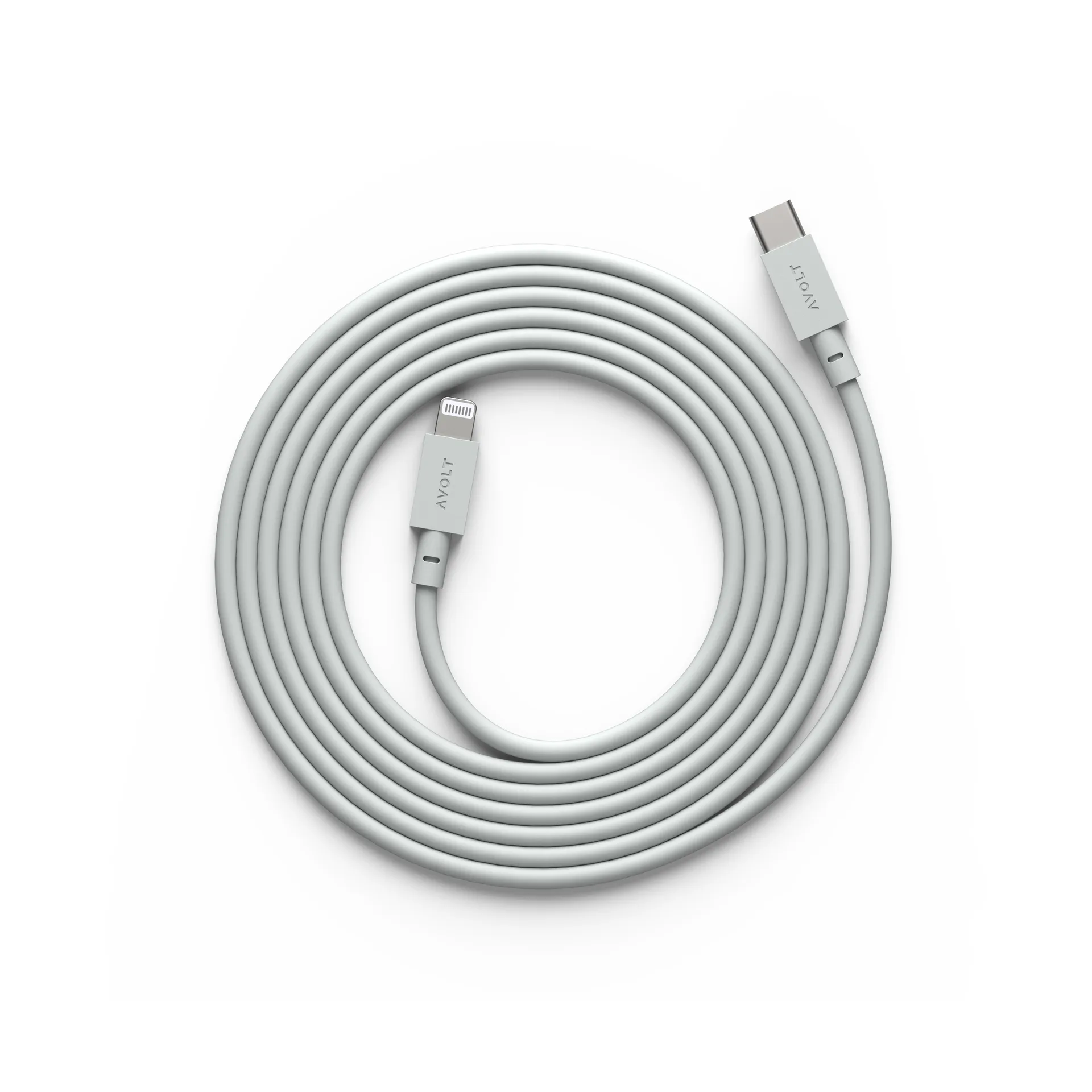 케이블 1 USB-C to 라이트닝 충전 케이블 2 m, Gotland Gray Avolt | 아볼트