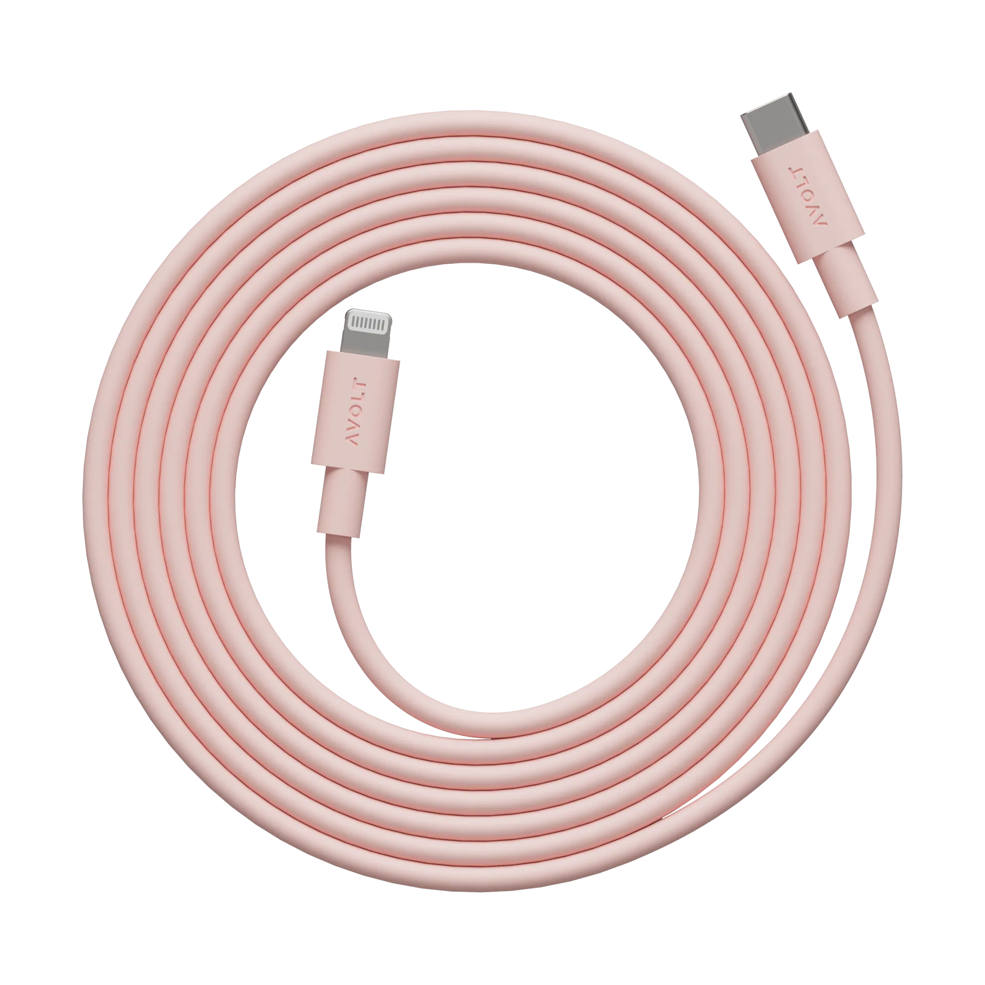 케이블 1 USB-C to 라이트닝 충전 케이블 2 m, New Pink Avolt | 아볼트