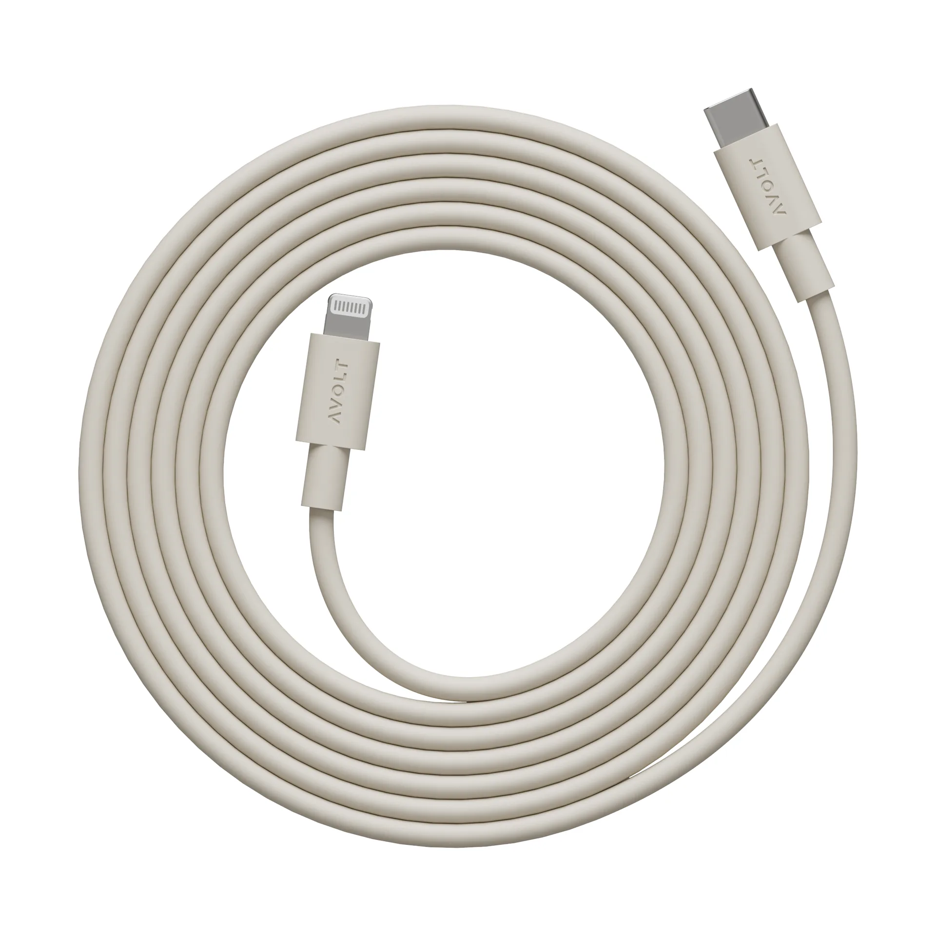 케이블 1 USB-C to 라이트닝 충전 케이블 2 m, Nomad Sand Avolt | 아볼트