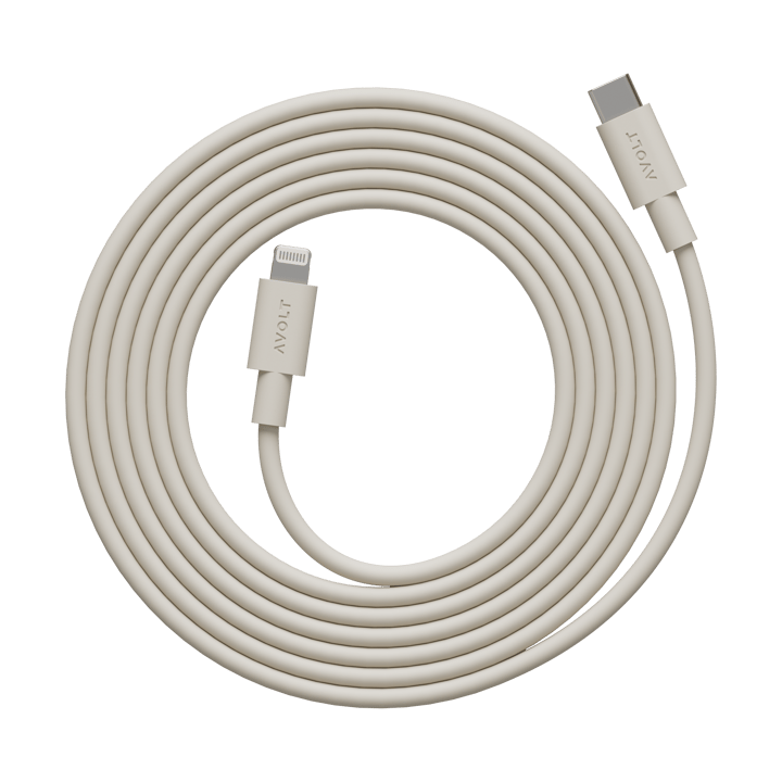 케이블 1 USB-C to 라이트닝 충전 케이블 2 m - Nomad Sand - Avolt | 아볼트