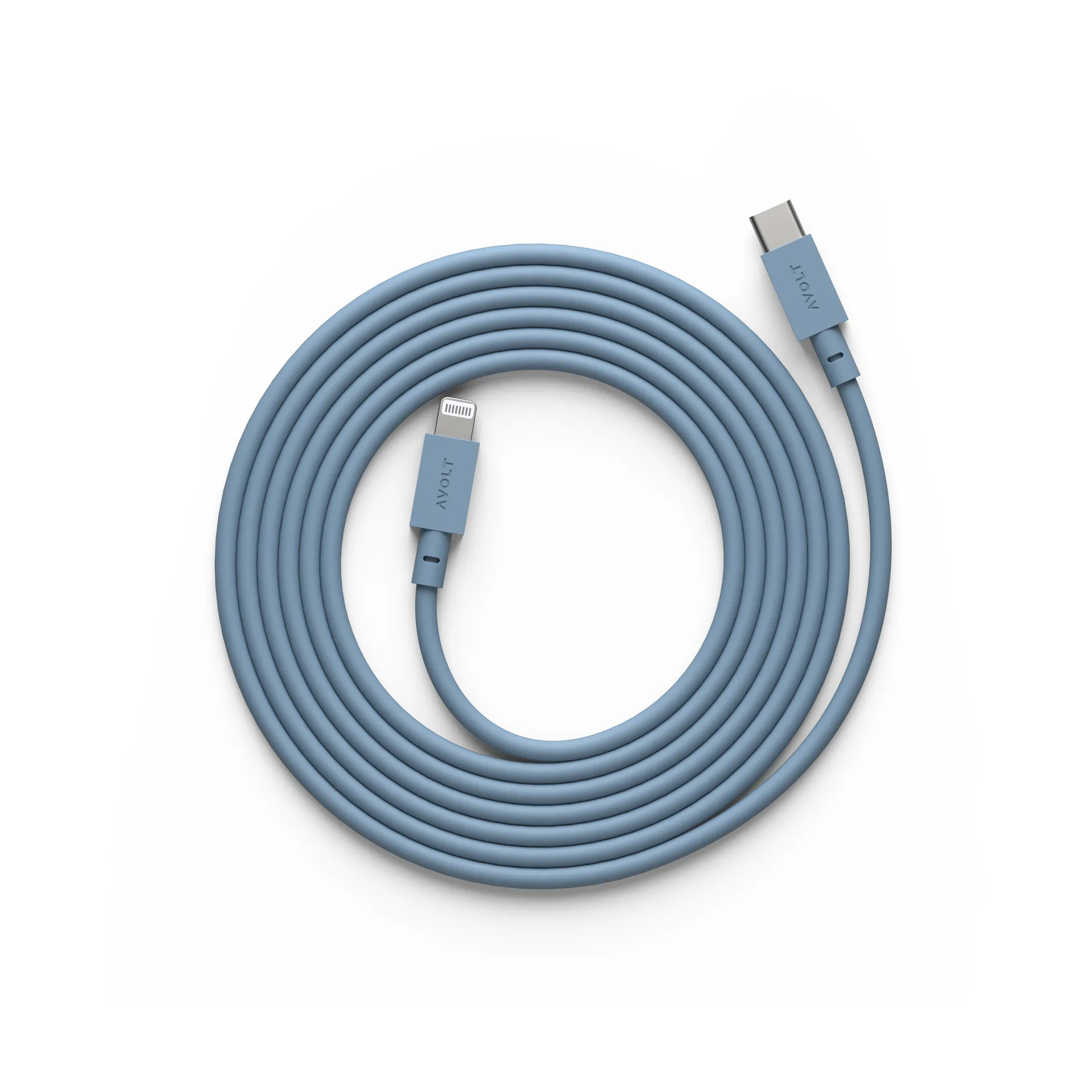케이블 1 USB-C to 라이트닝 충전 케이블 2 m, Shark Blue Avolt | 아볼트