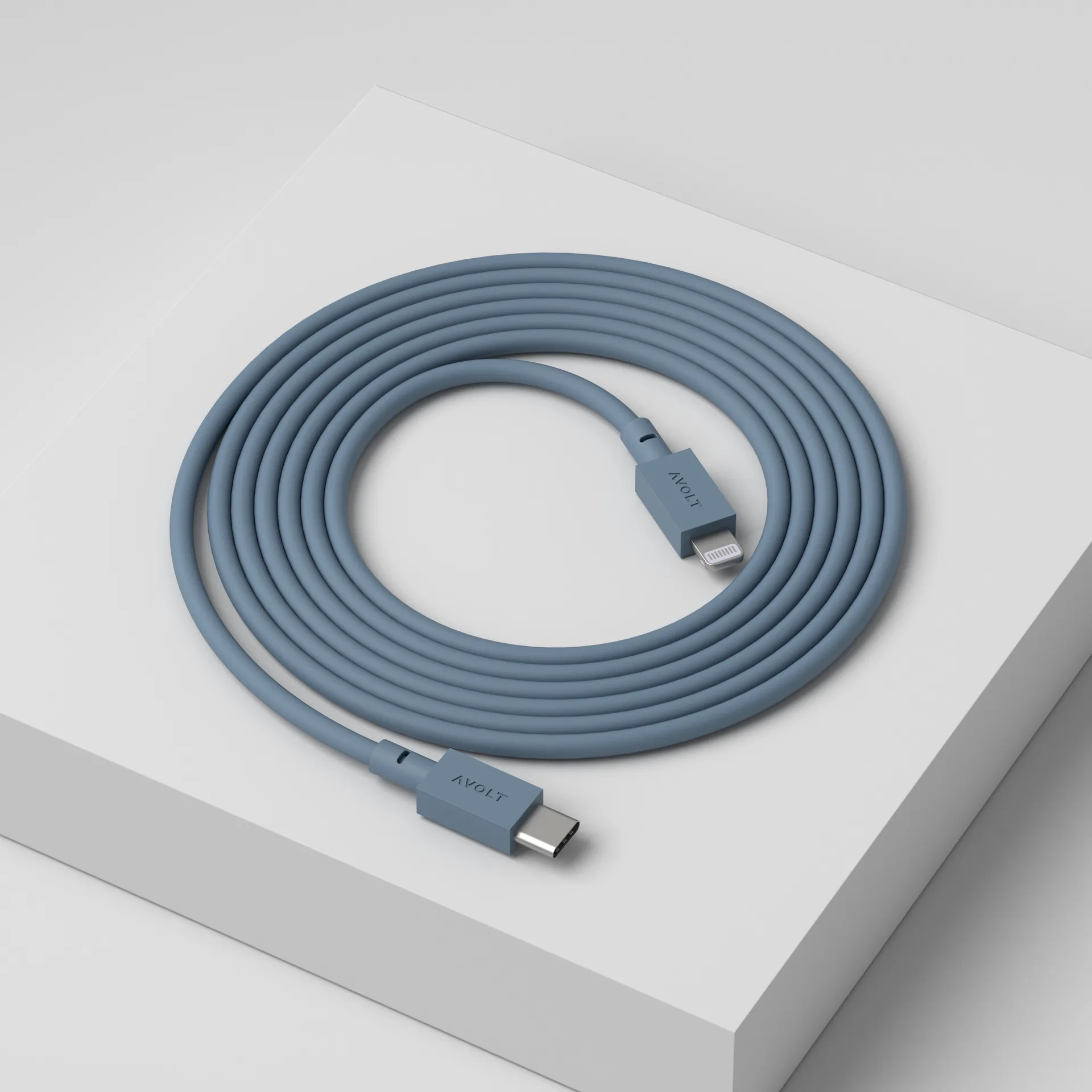 케이블 1 USB-C to 라이트닝 충전 케이블 2 m, Shark Blue Avolt | 아볼트
