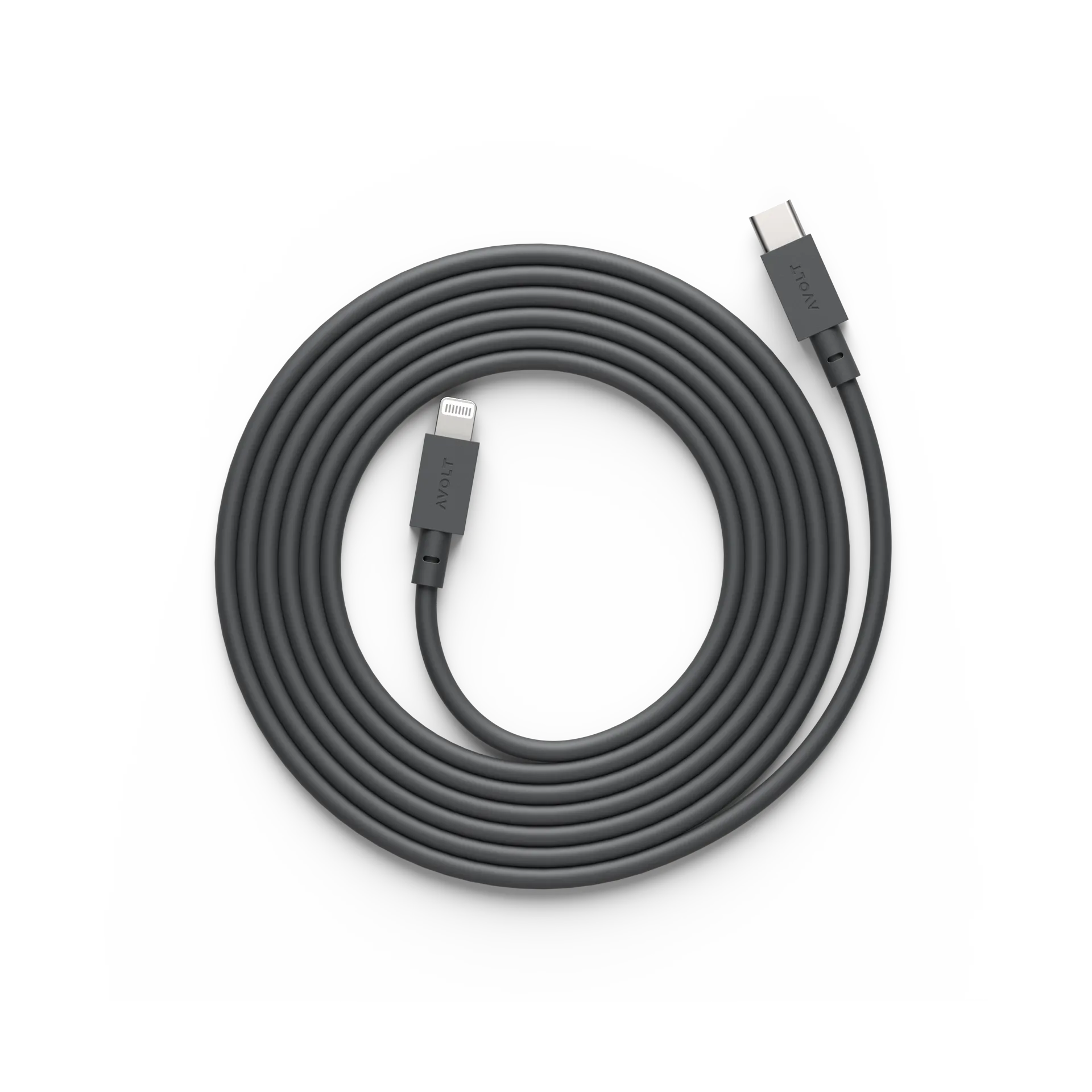 케이블 1 USB-C to 라이트닝 충전 케이블 2 m, Stockholm Black Avolt | 아볼트