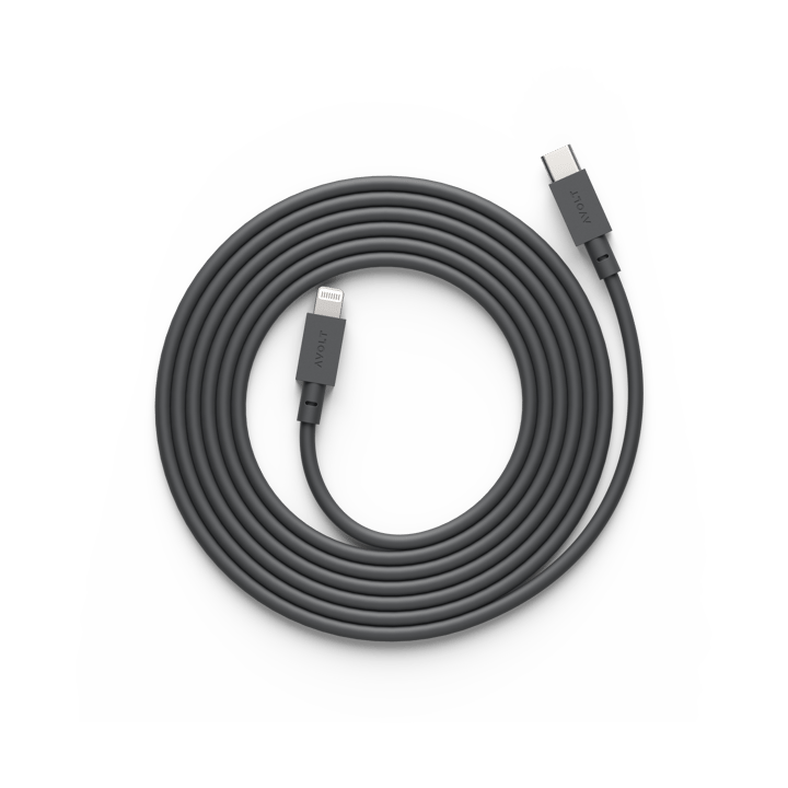 케이블 1 USB-C to 라이트닝 충전 케이블 2 m - Stockholm Black - Avolt | 아볼트