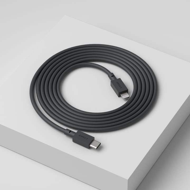 케이블 1 USB-C to 라이트닝 충전 케이블 2 m, Stockholm Black Avolt | 아볼트