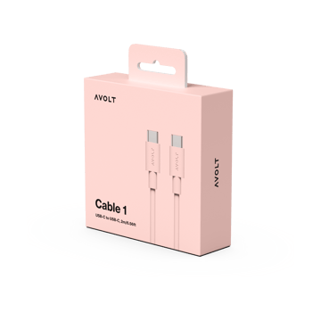 케이블 1 USB-C to USB-C 충전 케이블 2 m - New Pink - Avolt | 아볼트