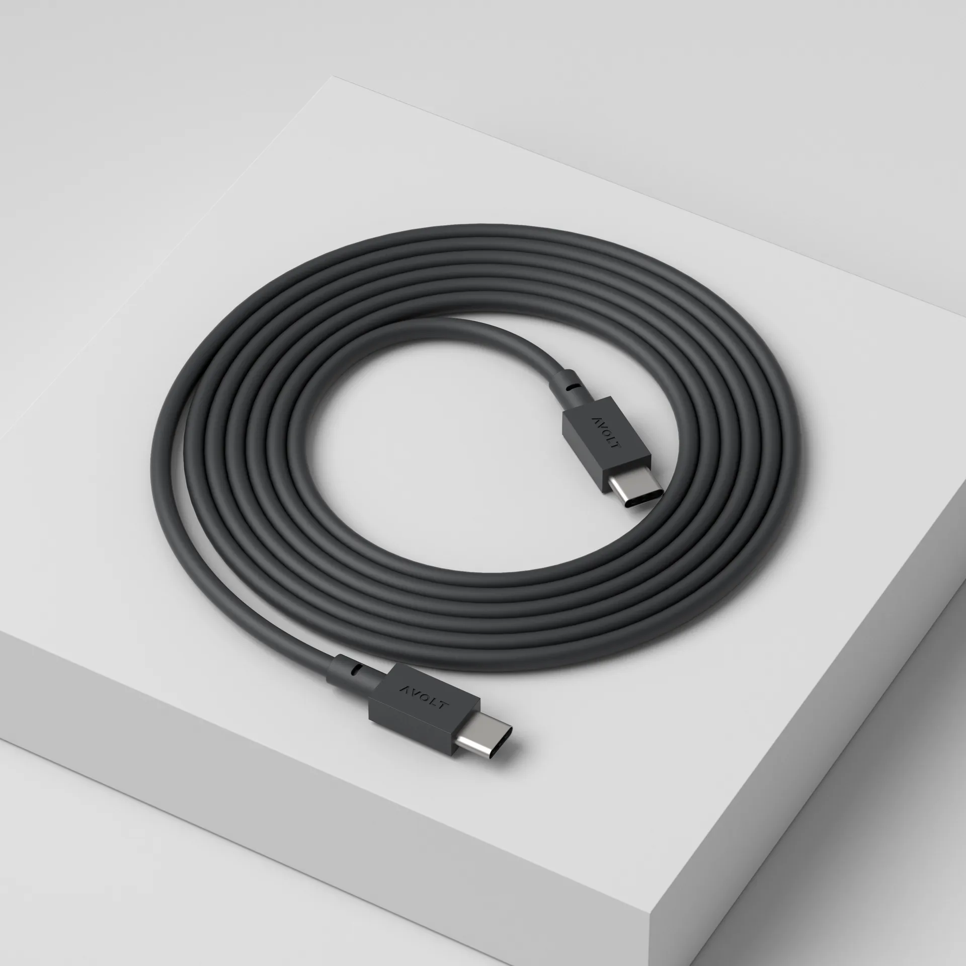 케이블 1 USB-C to USB-C 충전 케이블 2 m, Stockholm black Avolt | 아볼트