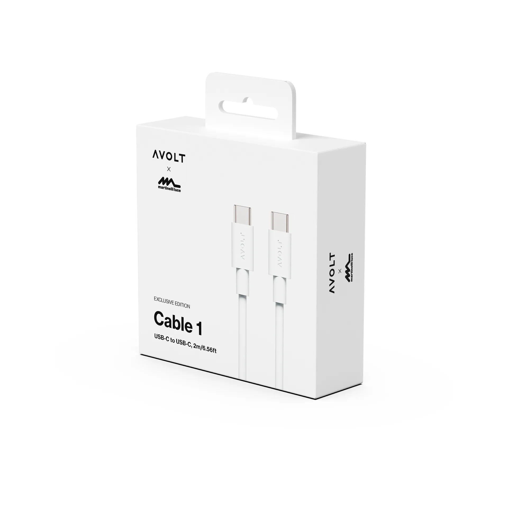 케이블 1 USB-C to USB-C 충전 케이블 2 m, White Martinelli Luce Edition Avolt | 아볼트