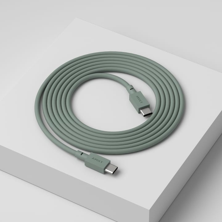 케이블 원 USB-C to USB-C 충전선 2 m, Oak green Avolt | 아볼트
