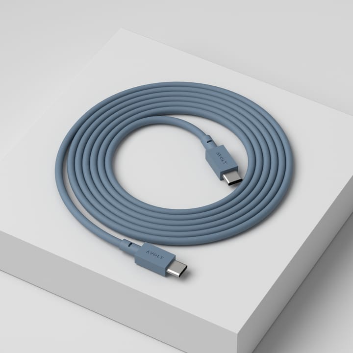 케이블 원 USB-C to USB-C 충전선 2 m - Shark blue - Avolt | 아볼트