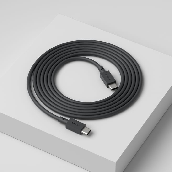 케이블 원 USB-C to USB-C 충전선 2 m - Stockholm black - Avolt | 아볼트