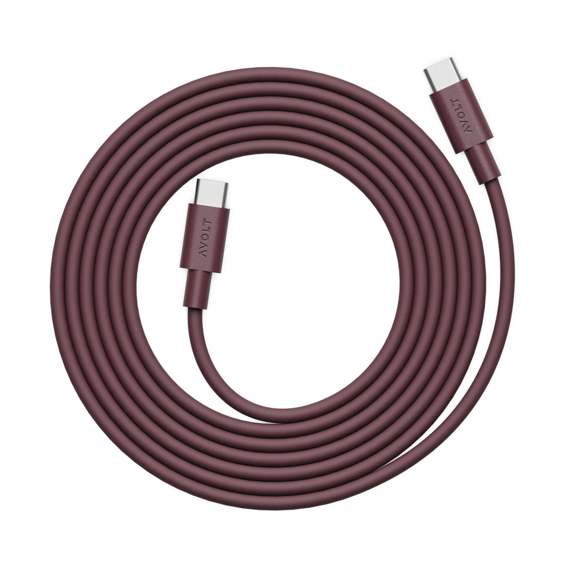 아볼트 x 바우하우스-아카이브 케이블 1 USB-C to USB-C, Mulberry Red Avolt | 아볼트