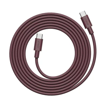 아볼트 x 바우하우스-아카이브 케이블 1 USB-C to USB-C - Mulberry Red - Avolt | 아볼트
