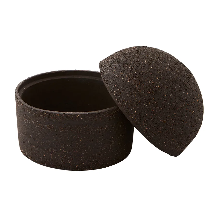 테라 수납병 & 덮개 Ø10.7 cm, Java brown AYTM | 에이와이티엠