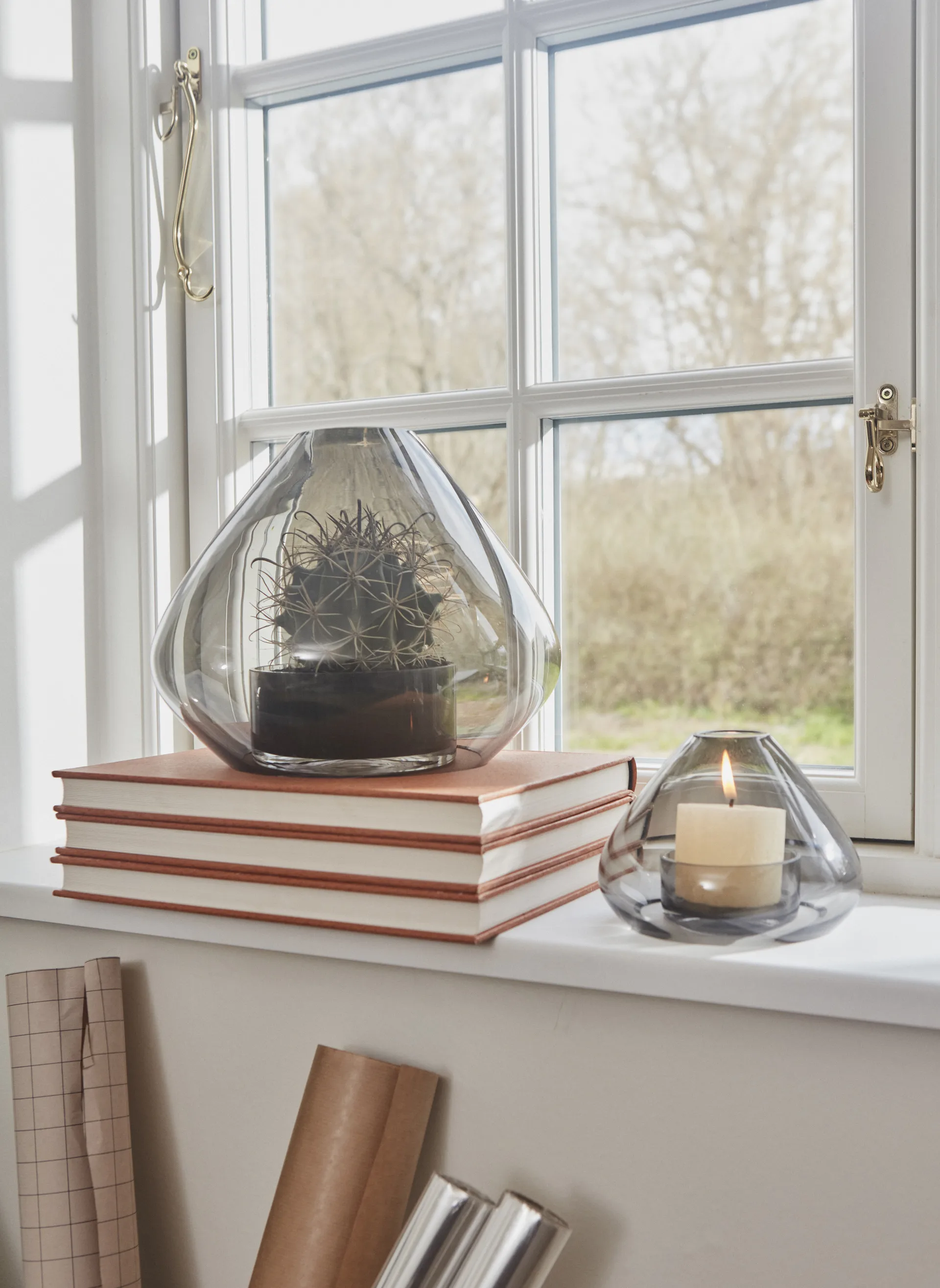 우노 캔들홀더-화병 12 cm, Black AYTM | 에이와이티엠