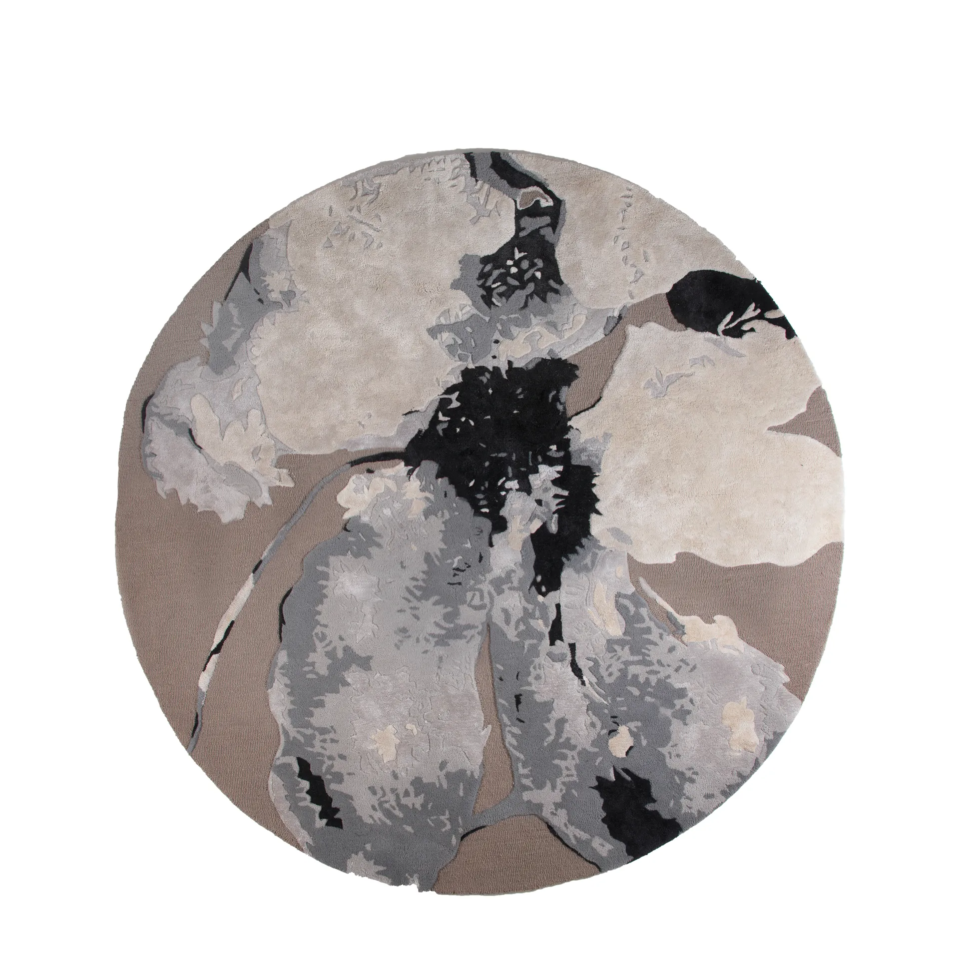 플로레오 러그 Ø200 cm, White-grey AYTM | 에이와이티엠